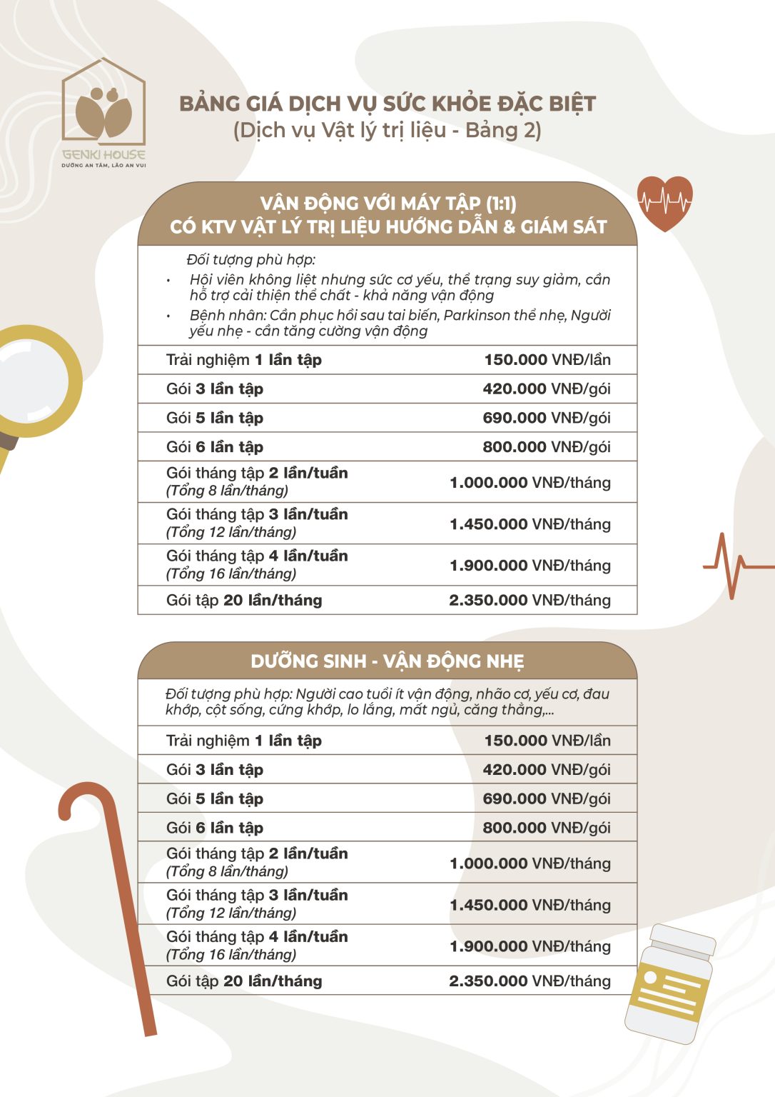 Bảng giá DV lẻ 2